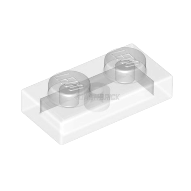 LEGO Plate, 1 x 2, Trans-Clear [3023] 6240204
