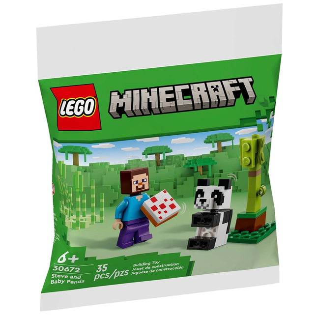 LEGO Minecraft: Steve and Baby Panda Polybag [30672]