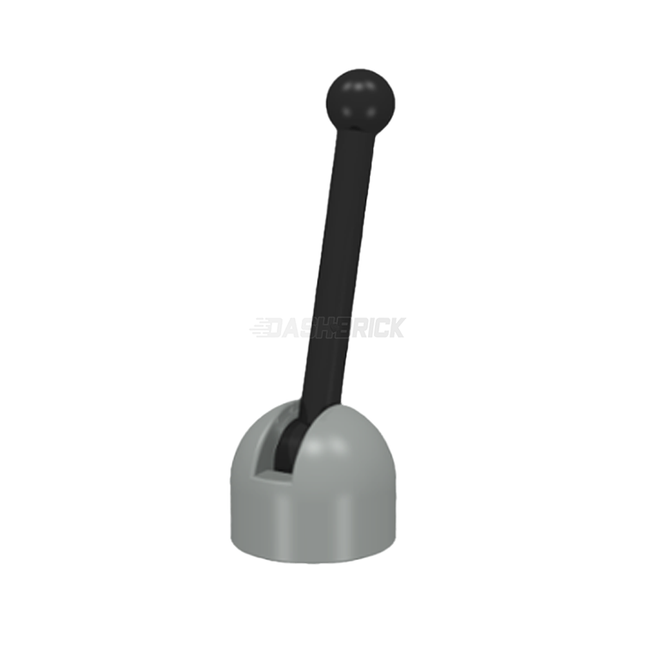 LEGO Antenna Small Base with Black Lever, Light Grey (4592 / 4593) [4592c02] 4221775