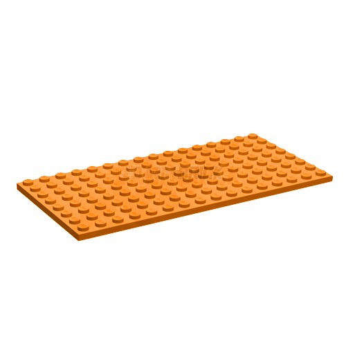 LEGO Plate 8 x 16, Orange [92438]
