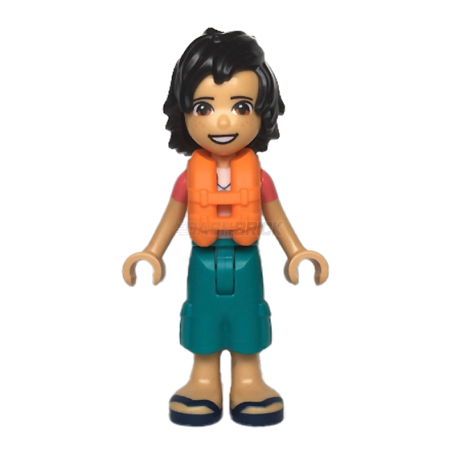 LEGO Minifigure - Friends Koa - Life Jacket, Turquoise Shorts [FRIENDS]