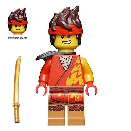 LEGO Minifigure - Kai - Core, Hair, Shoulder Pad [NINJAGO]