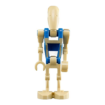 LEGO Minifigure - Battle Droid Pilot, Blue Torso, Tan Insignia, One Straight Arm [STAR WARS]