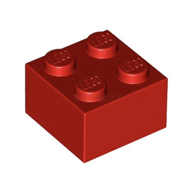 LEGO Brick 2 x 2, Red [3003]