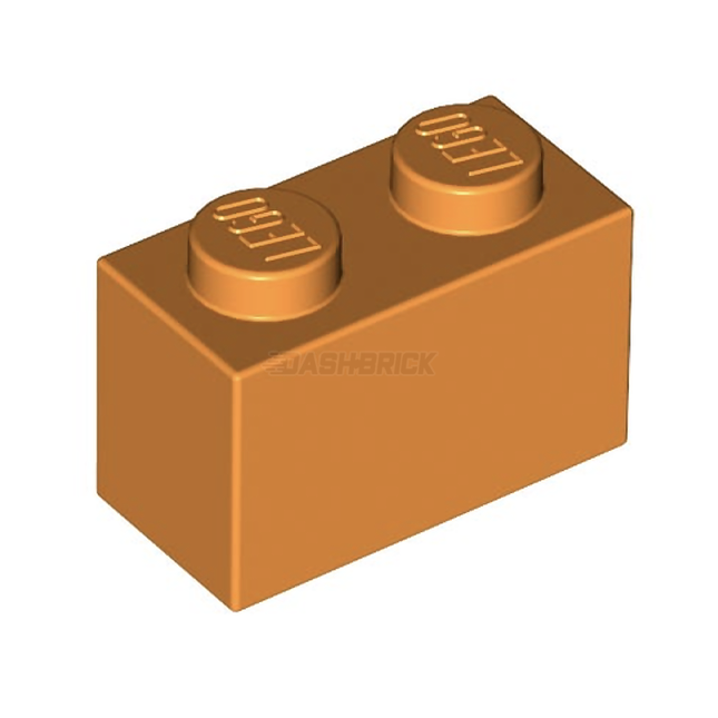 LEGO Brick 1 x 2, Orange [3004]