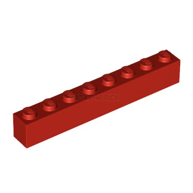 LEGO Brick, 1 x 8, Red [3008]