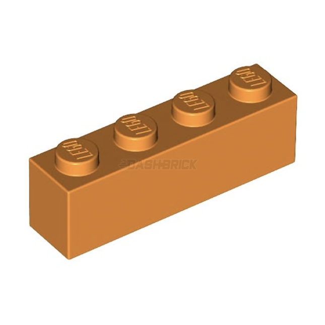 LEGO Brick, 1 x 4, Orange [3010]