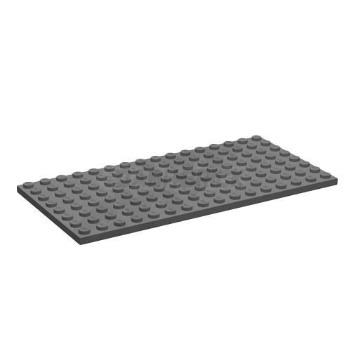 LEGO Plate 8 x 16, Dark Grey [92438] 4654613