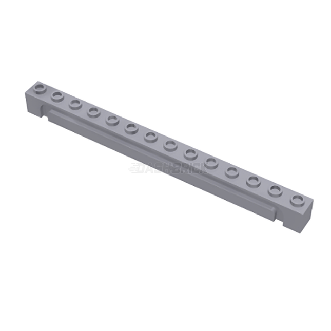 LEGO Brick, Modified 1 x 14 with Channel, Light Grey [4217] 6023978