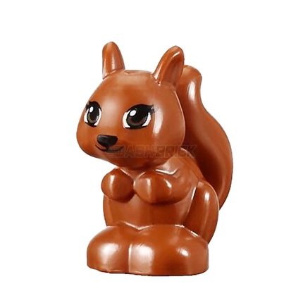 LEGO Minifigure Animal - Squirrel, Dark Orange, Brown Eyes [11568pb04]