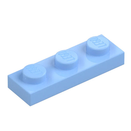 LEGO Plate, 1 x 3, Bright Light Blue [3623] 6372138