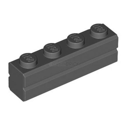 LEGO Bricks 1 x 4, Masonry/Brick Profile, Dark Grey [15533] 6055310