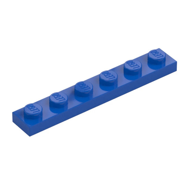 LEGO Plate, 1 x 6, Blue [3666] 366623