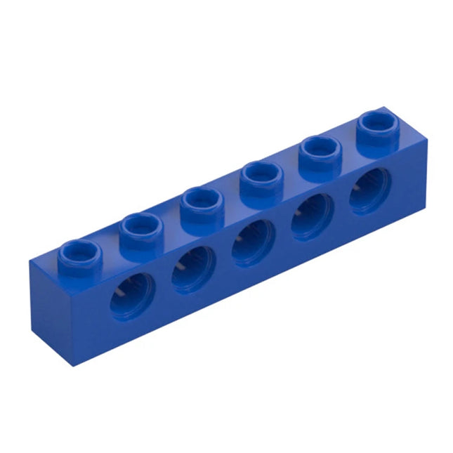 LEGO Technic, Brick 1 x 6 with Holes, Blue [3894] 389423