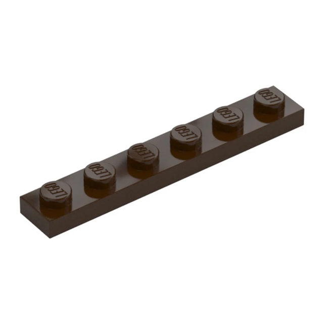 LEGO Plate, 1 x 6, Dark Brown [3666] 6223039