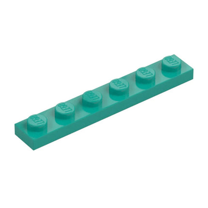 LEGO Plate, 1 x 6, Dark Turquoise [3666] 6291782