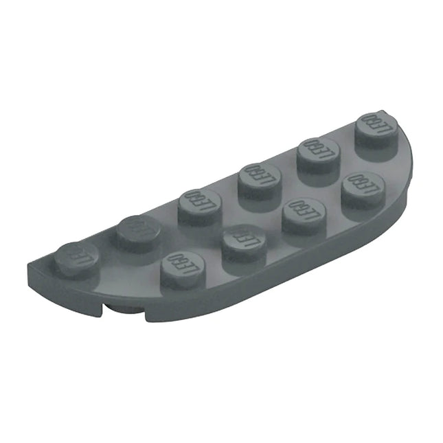 LEGO Plate, Round Corner 2 x 6 Double, Dark Grey [18980] 6388294