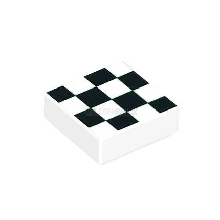 LEGO Minifigure Accessory - "Finisher" Sign, Checkmark (1 x 1 Tile) [3070b]