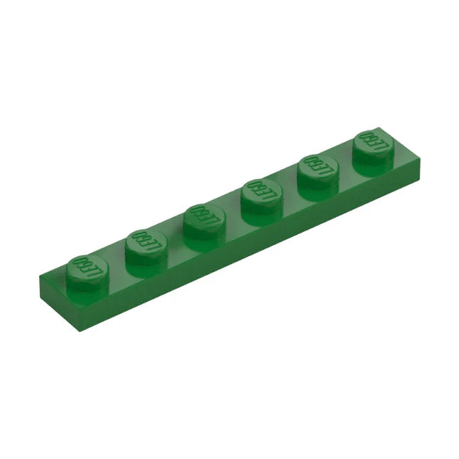 LEGO Plate, 1 x 6, Green [3666] 366628