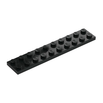 LEGO Plate, 2 x 10, Black [3832] 383226