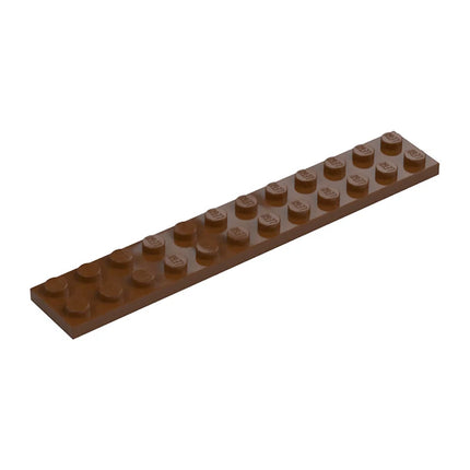 LEGO Plate 2 x 12, Reddish Brown [2445] 4225700