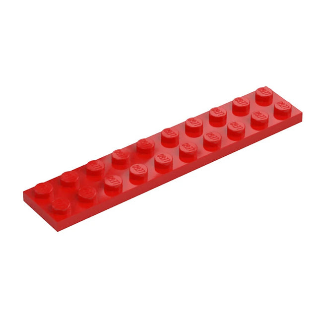 LEGO Plate, 2 x 10, Red [3832] 383221