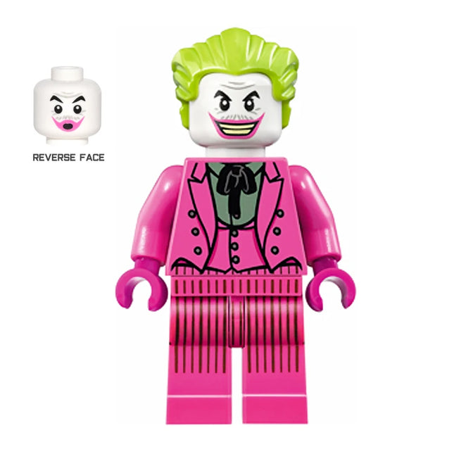 LEGO Minifigure - The Joker - Dark Pink Suit, Wide Grin / Lips Pursed (2012) [DC COMICS]