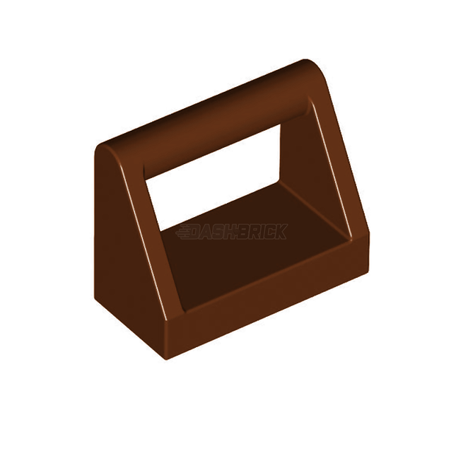 LEGO Tile, Modified 1 x 2 with Bar Handle, Reddish Brown [2432]