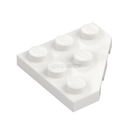 LEGO Wedge, Plate 3 x 3 Cut Corner, White [2450] 4280148