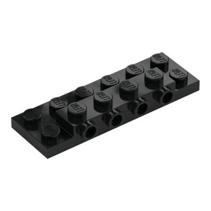 LEGO Plate, Modified 2 x 6 x 2/3 with 4 Studs on Side, Black [87609] 4653049
