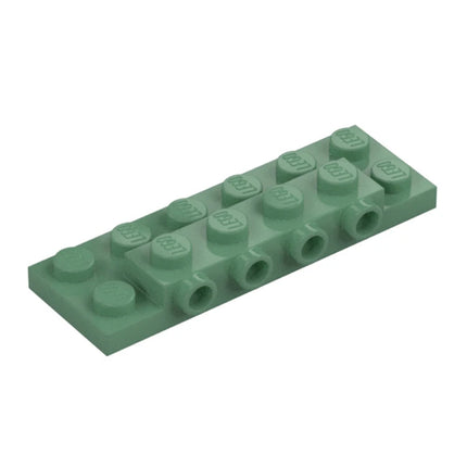 LEGO Plate, Modified 2 x 6 x 2/3 with 4 Studs on Side, Sand Green [87609] 6227190