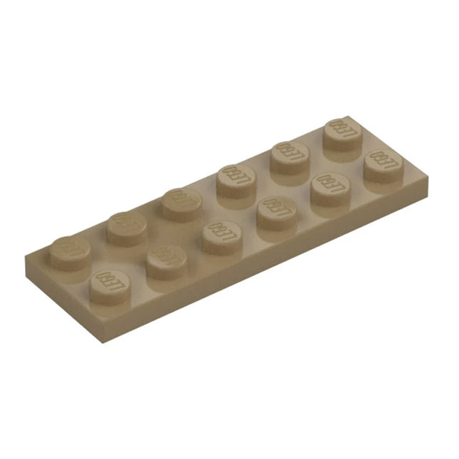 LEGO Plate 2 x 6, Dark Tan [3795] 4550329