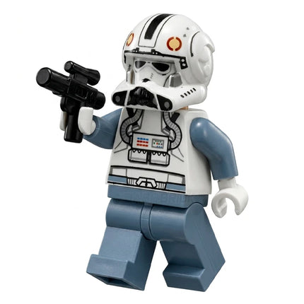 LEGO Minifigure - Clone Trooper V-wing Pilot (Phase 2) - Sand Blue Arms and Legs, White Head (2010) [STAR WARS]