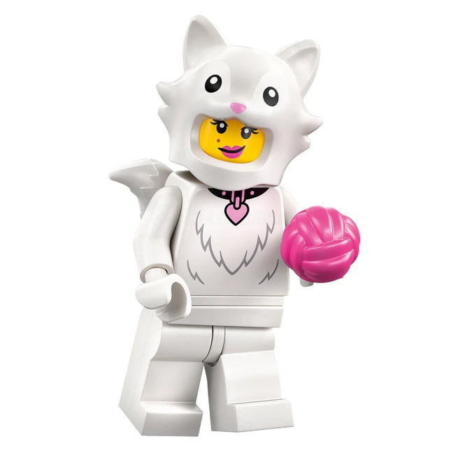 LEGO Collectable Minifigures - Fluffy Cat Costume Fan (2 of 12) [Series 28] Animal Series