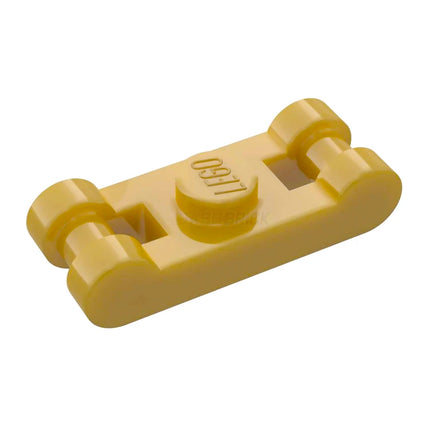 LEGO Plate, Modified 1 x 1 with Bar Handles on Ends, Pearl Gold [78257] 6372470