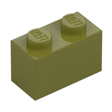 LEGO Brick 1 x 2, Olive Green [3004] 93792 6024722