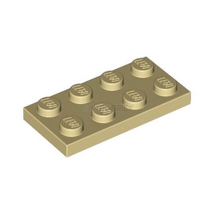LEGO Plate 2 x 4, Tan [3020] 4114309