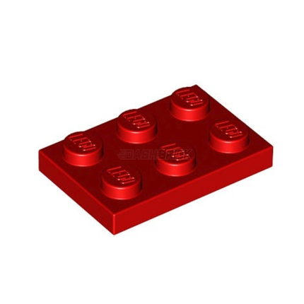 LEGO Plate, 2 x 3, Red [3021] 302121