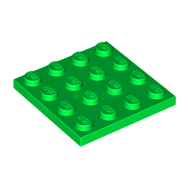 LEGO Plate 4 x 4, Bright Green [3031] 4617799