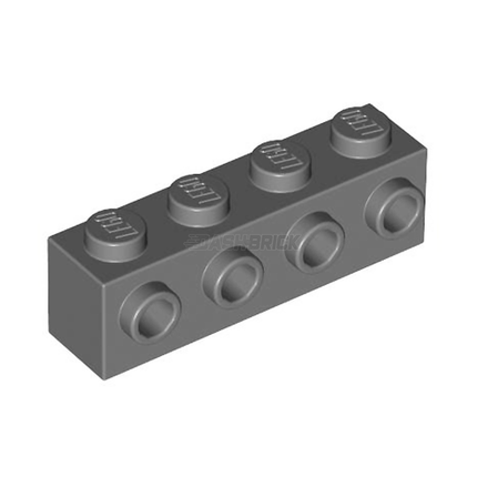 LEGO Brick, Modified 1 x 4, 4 Studs on 1 Side, Dark Grey [30414] 4210725