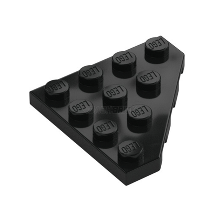 LEGO Wedge, Plate 4 x 4 Cut Corner, Black [30503] 4160025