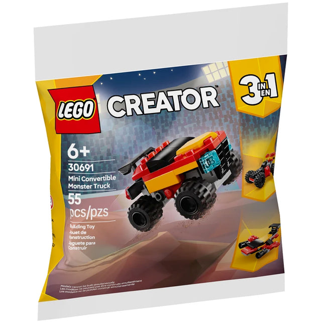 LEGO® CREATOR Mini Convertible Monster Truck Polybag - 3in1 (2025) [30691]