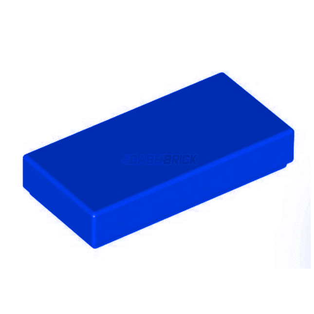 LEGO Tile 1 x 2, Blue [3069b] 306923