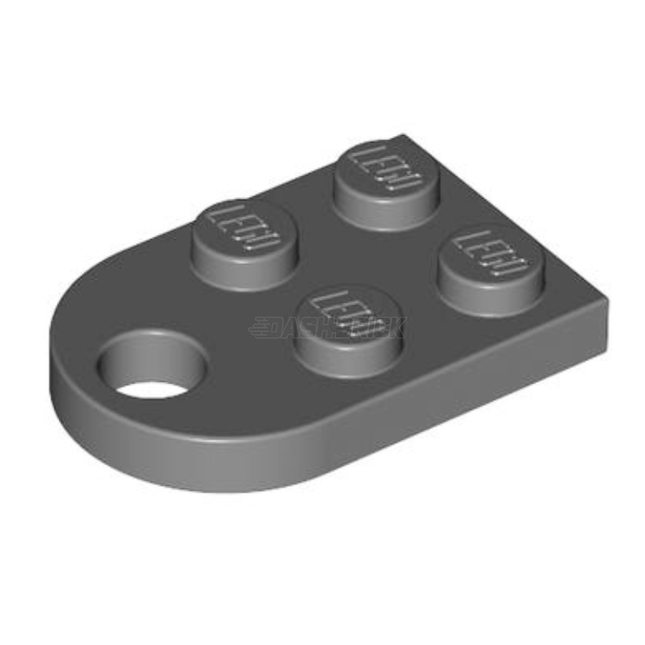 LEGO Plate, Modified 2 x 3 with Hole, Dark Grey [3176] 4225733