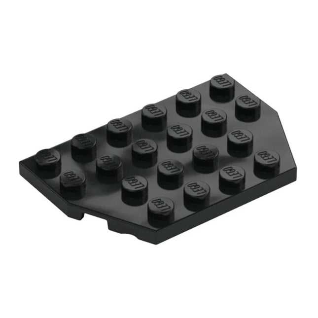 LEGO Wedge, Plate 4 x 6 Cut Corners, Black [32059] 4129572
