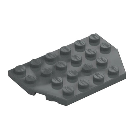 LEGO Wedge, Plate 4 x 6 Cut Corners, Dark Grey [32059] 4521572