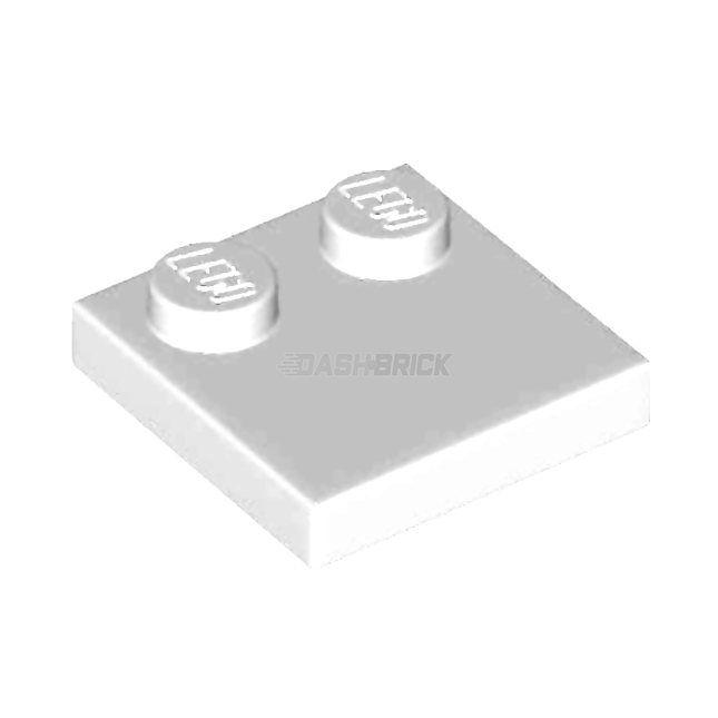 LEGO Tile, Modified 2 x 2 with Studs on Edge, White [33909]