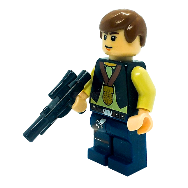 LEGO Minifigure - Han Solo - Celebration, Smooth Hair (2011) [STAR WARS]