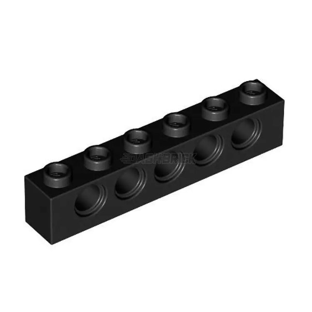 LEGO Technic, Brick 1 x 6 with Holes, Black [3894] 389426