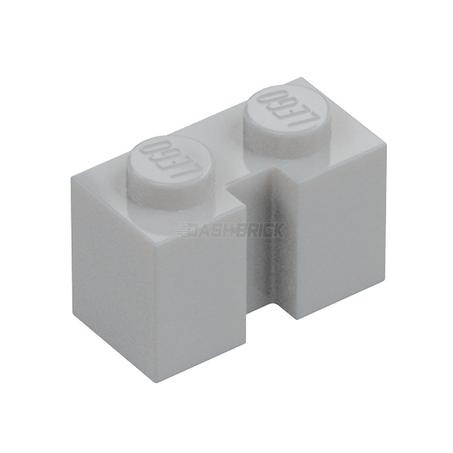 LEGO Brick 1 x 2 with Groove, Light Grey [4216] 4617170